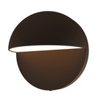 Mezza Cupola Eyelid Outdoor Wall Sconce - Textured Bronze