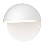 Mezza Cupola Eyelid Outdoor Wall Sconce - Textured White