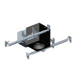 1X1 Trimmed Flanged IC Airtight Housing - Black