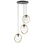 Lugano Multi Light Pendant - Black