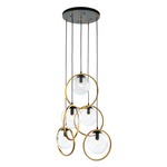 Lugano Multi Light Pendant - Black