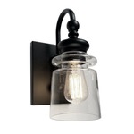 Castara Wall Sconce - Black