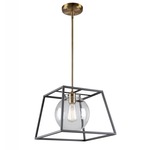 Bridgetown Pendant - Harvest Brass / Clear