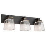 Eastwood Bathroom Vanity Light - Black / Brass / Clear