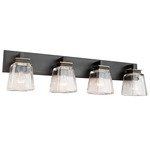 Eastwood Bathroom Vanity Light - Black / Brass / Clear
