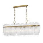 Beckett Linear Chandelier - Burnished Brass