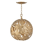 Botanica Orb Pendant - Burnished Gold