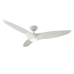 Morpheus III DC Ceiling Fan with Light - Gloss White