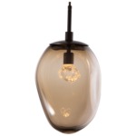 Meteo Gem Pendant - Flat Bronze / Bronze Floret