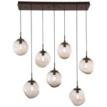 Aster Linear Multi Light Pendant - Flat Bronze / Bronze