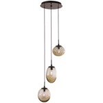 Cosmos Round Multi Light Pendant - Flat Bronze / Bronze