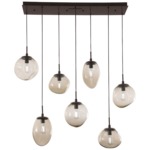 Cosmos Linear Multi Light Pendant - Flat Bronze / Bronze