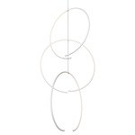 Torc Multi-Ring Pendant - Satin White / White