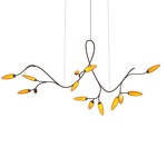 Vines Linear Pendant - Coffee Bronze / Amber