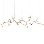 Vines Linear Pendant - Coffee Bronze / Amber