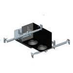 1X2 Trimmed Flangeless Non-IC Airtight Housing - Black