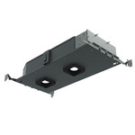 Element 3IN RD Flanged Dual Adj New Construction Housing - Black Powder Coat