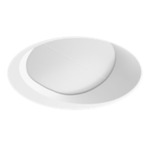 Element 3 Inch Round Flangeless Wall Wash Trim - White