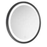 Reflections Round Wall Mirror - Matte Black