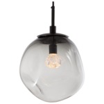 Aster Gem Pendant - Matte Black / Smoke Floret