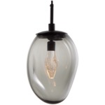 Meteo Gem Pendant - Matte Black / Smoke Geo