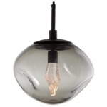 Nova Gem Pendant - Matte Black / Smoke Geo