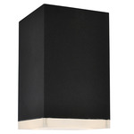 Avenue Flush Outdoor Ceiling Light - Black