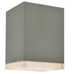 Avenue Flush Outdoor Ceiling Light - Silver