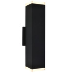 Avenue Duo Outdoor Wall Sconce - Black