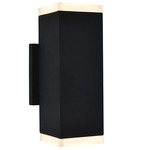 Avenue Duo Outdoor Wall Sconce - Black