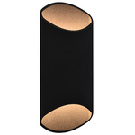 Avenue Round Outdoor Wall Sconce - Black