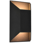 Avenue Square Outdoor Wall Sconce - Black