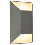 Avenue Square Outdoor Wall Sconce - Silver