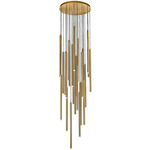 Filmore Multi Light Pendant - Brass