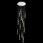 Avalon Multi Light Pendant - Polished Chrome / Crystal