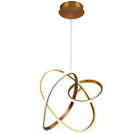 Circa Pendant - Brushed Gold / Opal