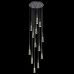 Encino Multi Light Pendant - Gun Metal / Clear