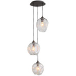 Sonoma Multi Light Pendant - Dark Bronze / Clear