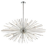 Palisades Round Chandelier - Chrome / Clear