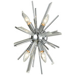 Palisades Wall Sconce - Chrome / Clear