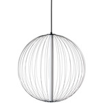 Delano Globe Chandelier - Black / White