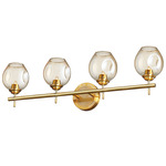 Abii Bathroom Vanity Light - Vintage Bronze / Champagne