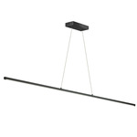 Array Linear Pendant with Angle Wires - Matte Black / White