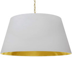 Brynn Pendant - White / White / Gold