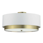 Larkin Semi Flush Mount - White