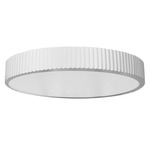 Nabisco Flush Mount - Matte White / Frosted