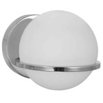 Sofia Wall Sconce - Polished Chrome / White