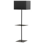 Tablero Square Floor Lamp - Matte Black / Black