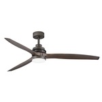 Artiste Smart Ceiling Fan with Light - Metallic Matte Bronze / Walnut