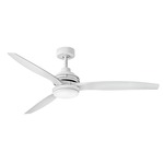 Artiste Smart Ceiling Fan with Light - Matte White / Matte White